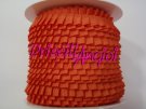 Pleated Grosgrain Ribbon Trim ORANGE 020 ( 0.5 cm )