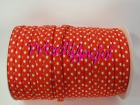 ORANGE 071 Bias binding cotton polka dot spot 7 mm ( 0.5 m )