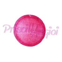 Base sinamay para tocado Redonda 11 cm color FUCSIA FUERTE