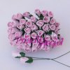 LIGHT PINK mulberry paper closed rosebuds - 6 mm - 5 pces