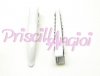 Pinza pasador cabello base blanca 40x6 mm Pinza pasador cabello base blanca 40x6 mm