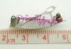 Silver Tone Hair Barrette Clip Finding 29x5mm ( n3 )