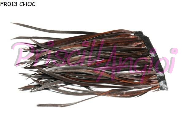 Fleco plumas oca color CHOCOLATE, 10 cm (35-40 plumas) - Haga un click en la imagen para cerrar