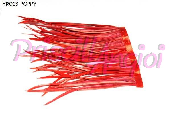 Fleco plumas oca color ROJO POPPY, 10 cm (35-40 plumas) - Haga un click en la imagen para cerrar