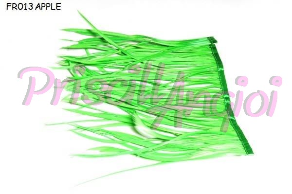 Fleco plumas oca color VERDE MANZANA, 10 cm (35-40 plumas) - Haga un click en la imagen para cerrar
