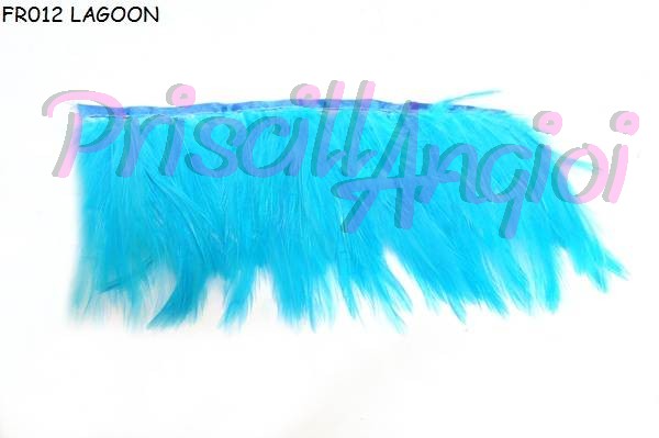 Fleco de plumas gallo - seccion 10 cm ( 30 plumas) TURQUESA - Haga un click en la imagen para cerrar