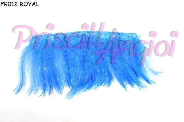 Fleco de plumas gallo - seccion 10 cm ( 30 plumas AZULON - Haga un click en la imagen para cerrar