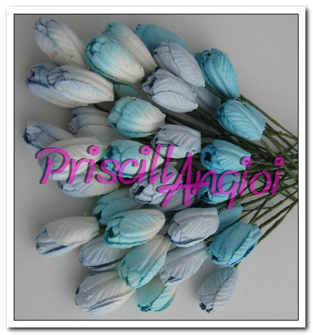 Tulipanes tonos azules de 10 mm ( 5 uds ) - Haga un click en la imagen para cerrar